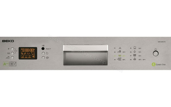 BEKO DSN6840FX - Panneau de commandes