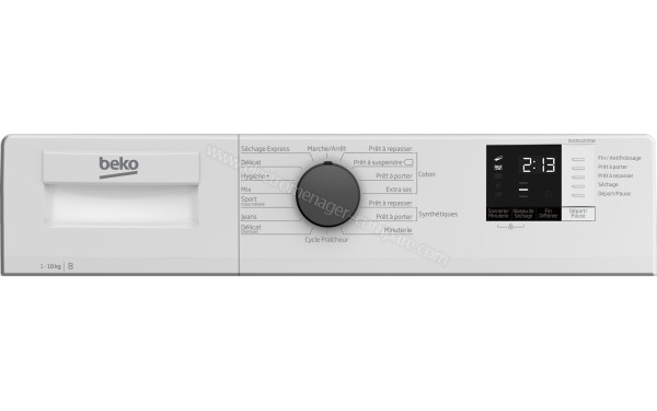 BEKO DU10112CX0W - Panneau de commandes