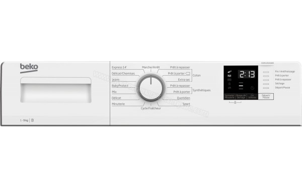 BEKO DU9112GA0WS - Panneau de commandes