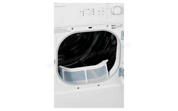 BEKO DV8220X - Filtre &agrave; peluches (cr&eacute;dit : Darty)