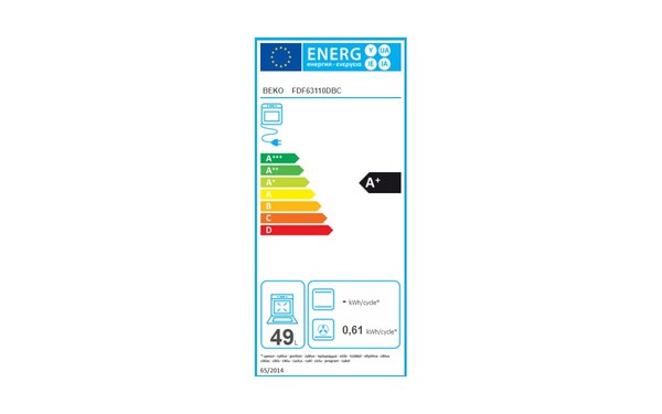 BEKO FDF63110DBC - &Eacute;tiquette &eacute;nergie