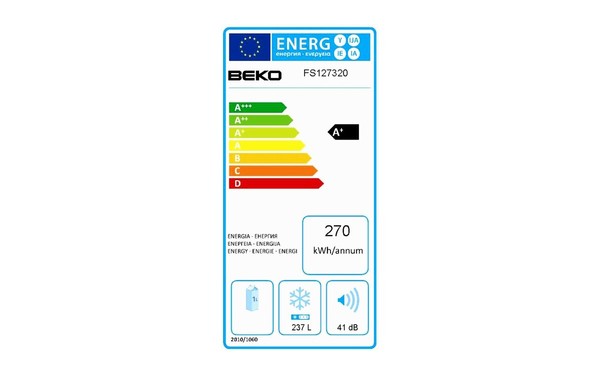 BEKO FS127320 - &Eacute;tiquette &eacute;nergie