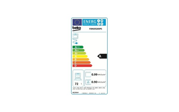 BEKO FSR63520XPS - &Eacute;tiquette &eacute;nergie