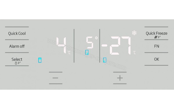 BEKO GN1416223ZX - Vue des commandes