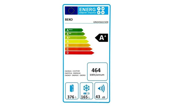 BEKO GN1416223ZX - &Eacute;tiquette &eacute;nergie