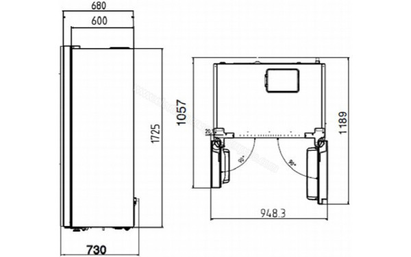 BEKO GN163120ZXP - Sch&eacute;ma technique