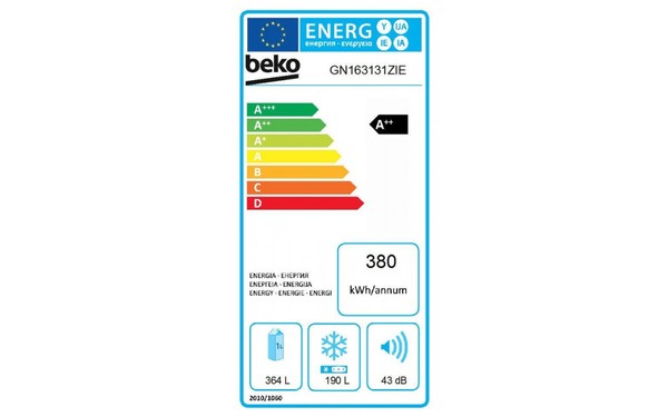 BEKO GN163131ZIE - &Eacute;tiquette &eacute;nergie