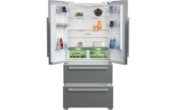 BEKO GNE6039XPN - Vue de l'int&eacute;rieur partie r&eacute;frig&eacute;rateur