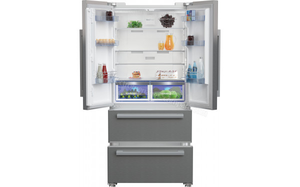 BEKO GNE6039XPN - Vue de l'int&eacute;rieur partie r&eacute;frig&eacute;rateur