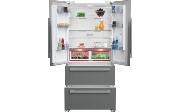 BEKO GNE6039XPN - Vue de l'int&eacute;rieur partie r&eacute;frig&eacute;rateur