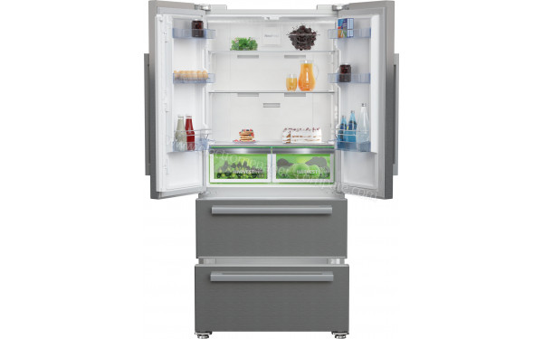 BEKO GNE6049XPN - Vue de l'int&eacute;rieur partie r&eacute;frig&eacute;rateur