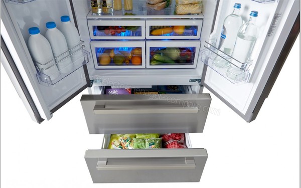 BEKO GNE60521X - Vue plongeante (cr&eacute;dit : Boulanger)