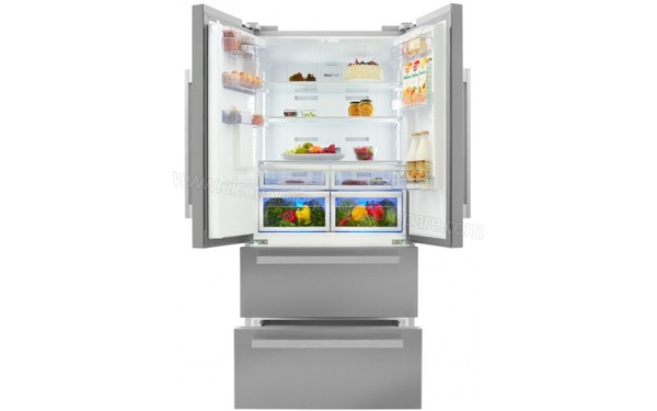 BEKO GNE60532DX - Vue de l'int&eacute;rieur (cr&eacute;dit : Darty)