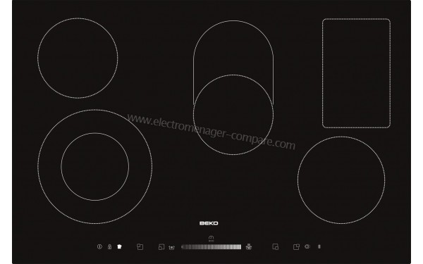 BEKO HIC85502T - Vue du dessus