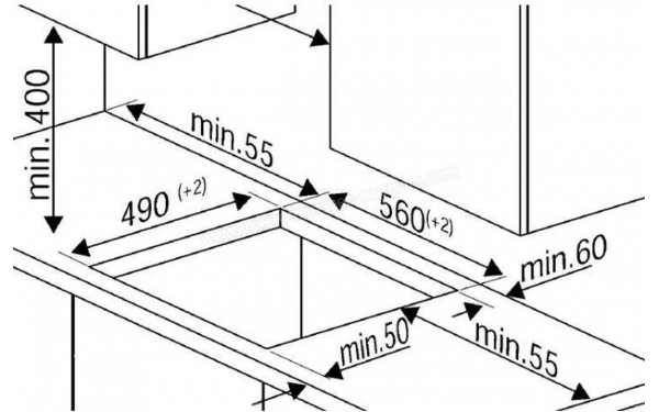 BEKO HII63801HTI - Dimensions