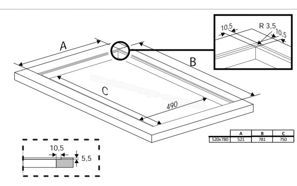 BEKO HII85770UFT - Dimensions