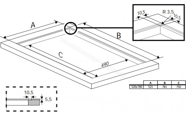 BEKO HII85780UFT - Dimensions