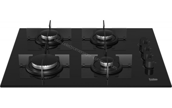 BEKO HILG64120S boutons noirs - Vue de face