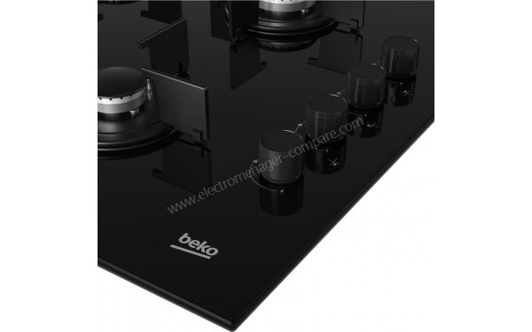 BEKO HILG64120S boutons noirs - Vue des programmes