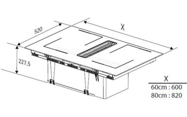 BEKO HIXI64700UF 2024 - Dimensions