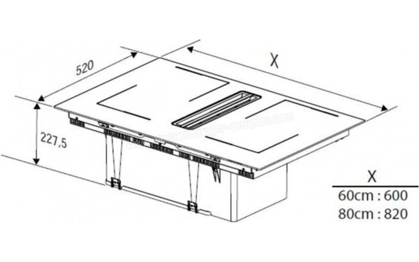 BEKO HIXI64701UP - Dimensions