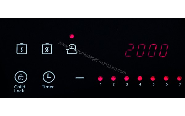 BEKO HPI214B - Panneau de commandes