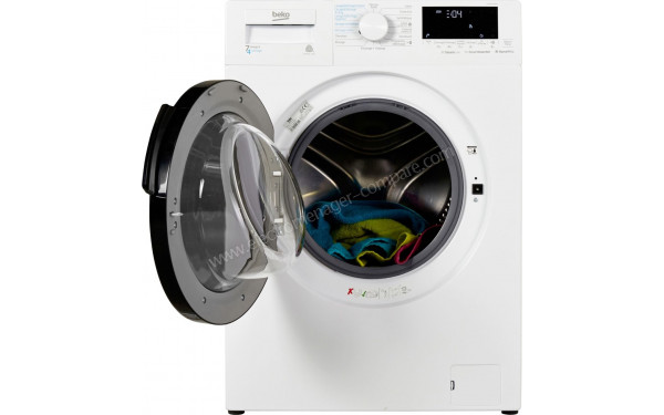 BEKO HTE7613YBST - Vue de face hublot ouvert (cr&eacute;dit : Boulanger)