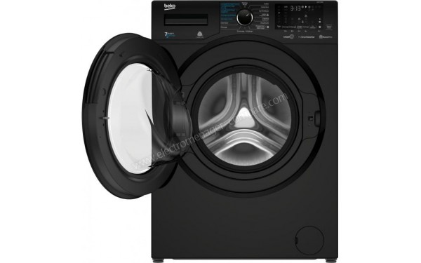 BEKO HWD7526BB - Vue de face hublot ouvert