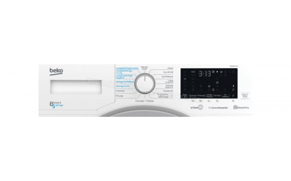 BEKO HWD8527SW - Panneau de commandes