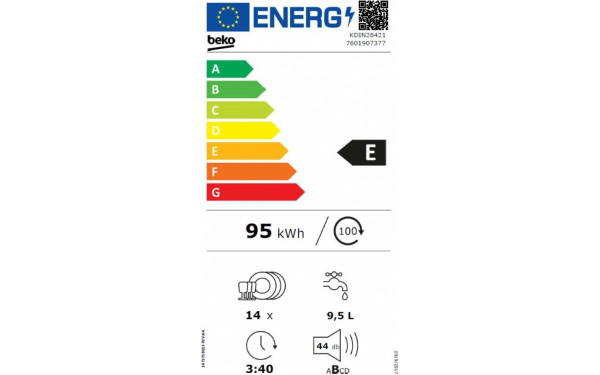 BEKO KDIN28421 - &Eacute;tiquette &eacute;nergie v2