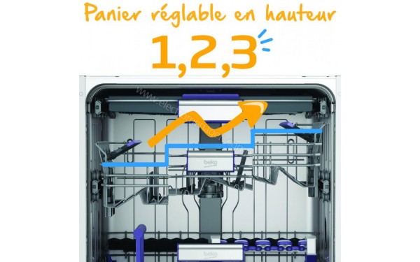 BEKO LAP65B2 - Panier sup&eacute;rieur r&eacute;glable