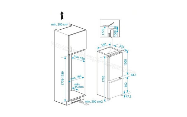 BEKO LBI3002 - Schemas d'encastrement