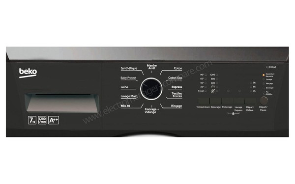 BEKO LLF07A1 - Panneau de commandes