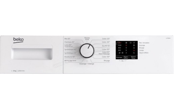 BEKO LLF08W4 - Panneau de commandes
