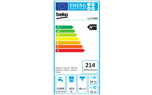 BEKO LLF10W4 - &Eacute;tiquette &eacute;nergie
