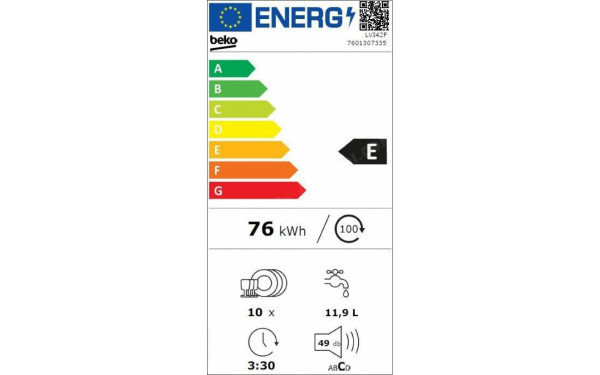 BEKO LVI42F - &Eacute;tiquette &eacute;nergie v2