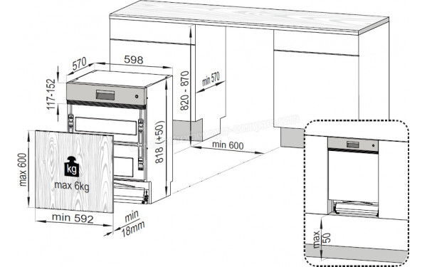 BEKO PDSN25311X - Dimensions