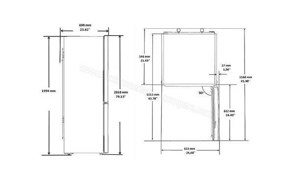 BEKO RCNA355E21PT - Sch&eacute;ma technique