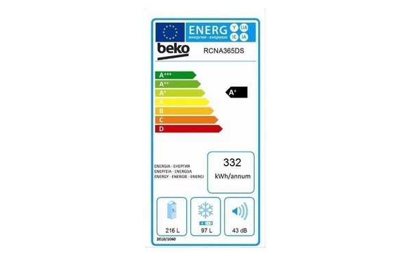 BEKO RCNA365DS - &Eacute;tiquette &eacute;nergie