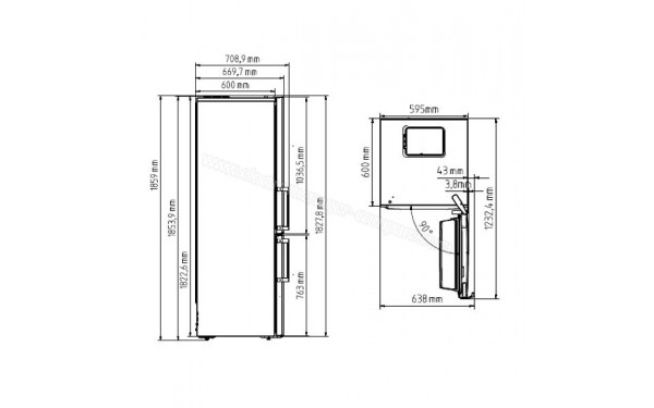 BEKO RCNA366I40ZXBN - Sch&eacute;ma technique