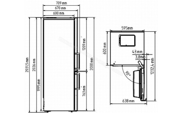 BEKO RCNA406K30ZXP - Sch&eacute;ma technique