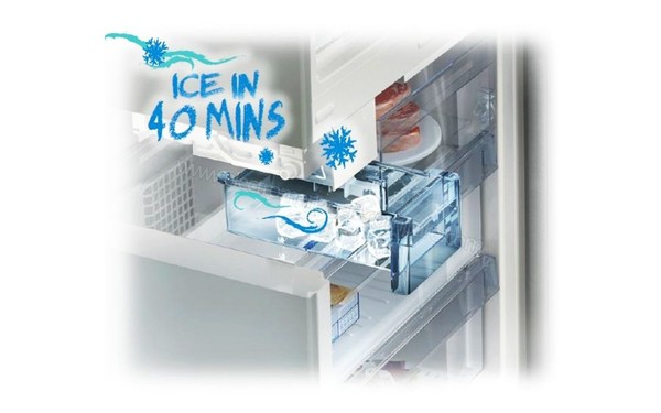 BEKO RCNE365E21JX - Fabrique de gla&ccedil;ons (cr&eacute;dit : Darty)
