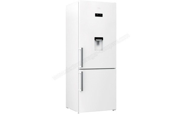 BEKO RCNE520E21DW - Vue 3/4 gauche (cr&eacute;dit : Boulanger)