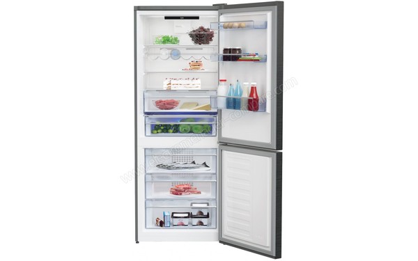 BEKO RCNE560E40LZXR - Vue de l'int&eacute;rieur (cr&eacute;dit : Boulanger)