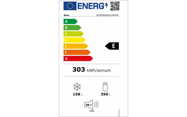 BEKO RCNE560E40ZLXPHUN - &Eacute;tiquette &eacute;nergie v2