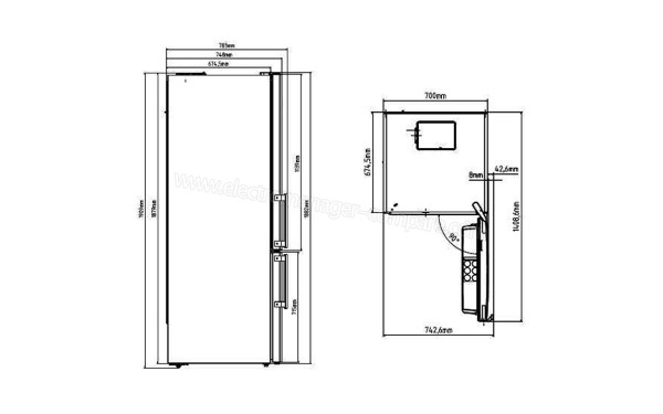 BEKO RCNE560K30ZXB - Sch&eacute;ma technique