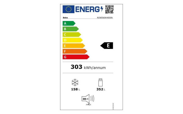 BEKO RCNE560K40DSN - &Eacute;tiquette &eacute;nergie v2