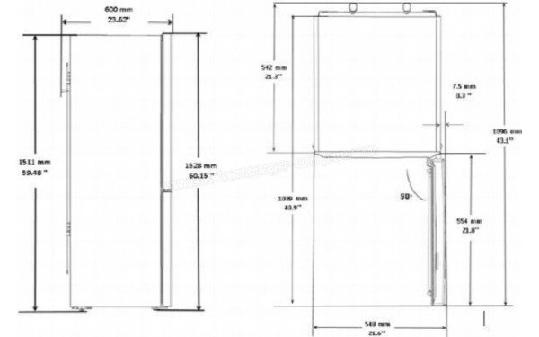 BEKO RCSA240K30WN - Sch&eacute;ma technique