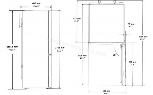 BEKO RCSA270K30WN - Sch&eacute;ma technique