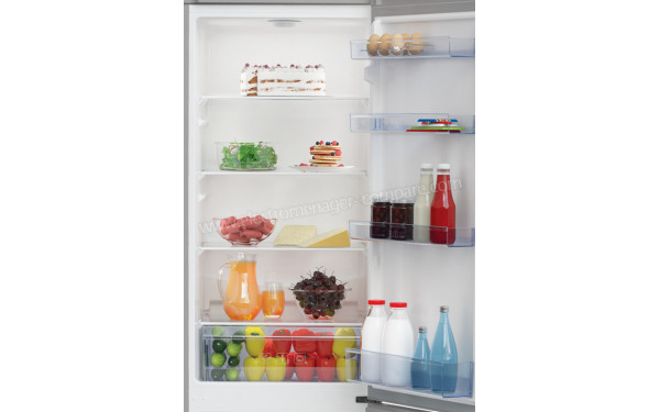 BEKO RCSA300K30SN - Vue de l'int&eacute;rieur partie r&eacute;frig&eacute;rateur